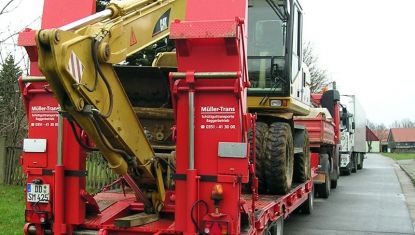 Schwerlasttransporte von Müller Trans: sicher & zuverlässig.